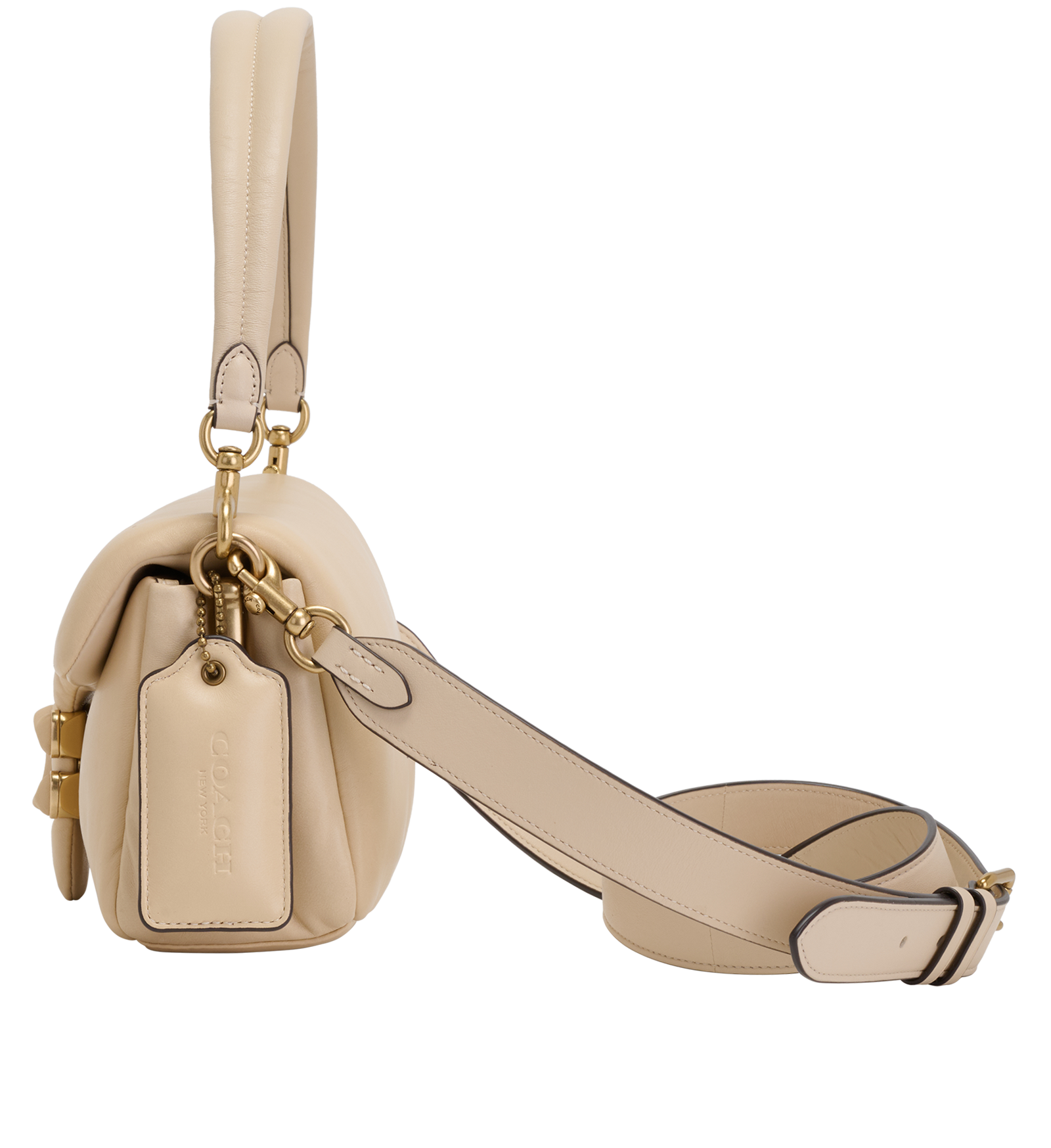 Pillow Tabby 26, &pound;250, Handbags, Cream, Leather, Bottom view